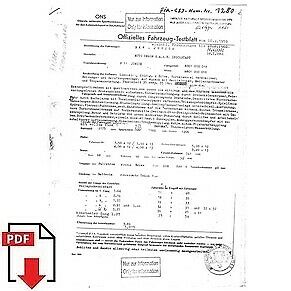 1964 Auto Union DKW F11 Junior FIA homologation form PDF download